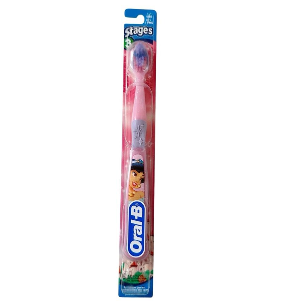 Oral-B Stages Disney Princess Jasmine Pink Stage 3 Manual Toothbrush
